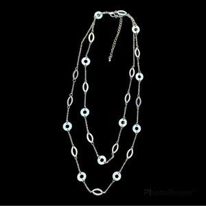 Long  Silver Necklace